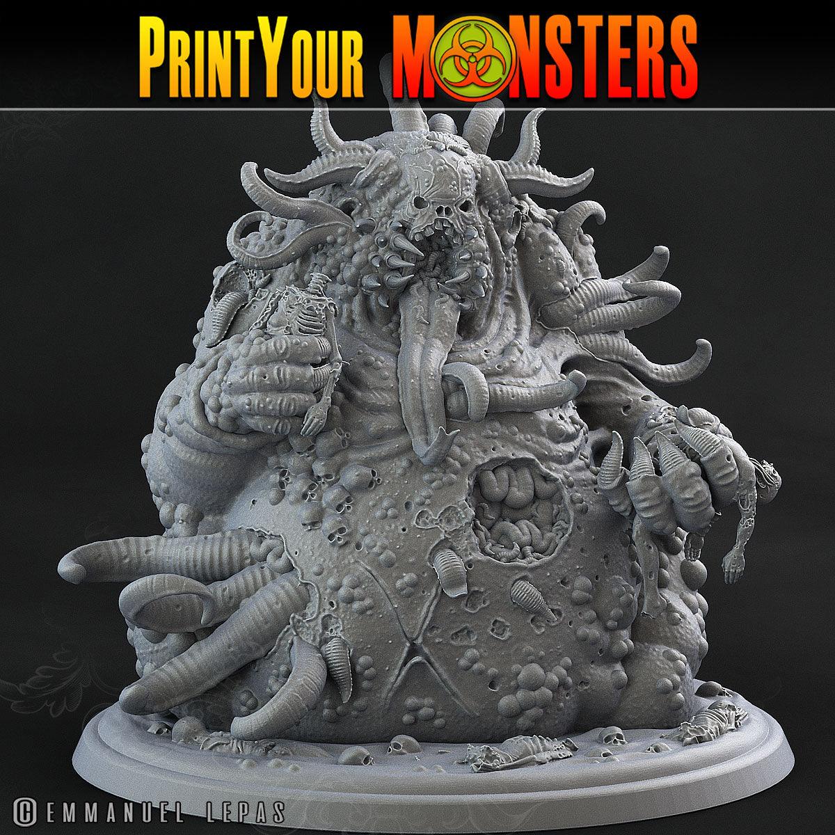 Greater Pestilent Demon – 28mm/32mm D&D Plague Demon Miniature