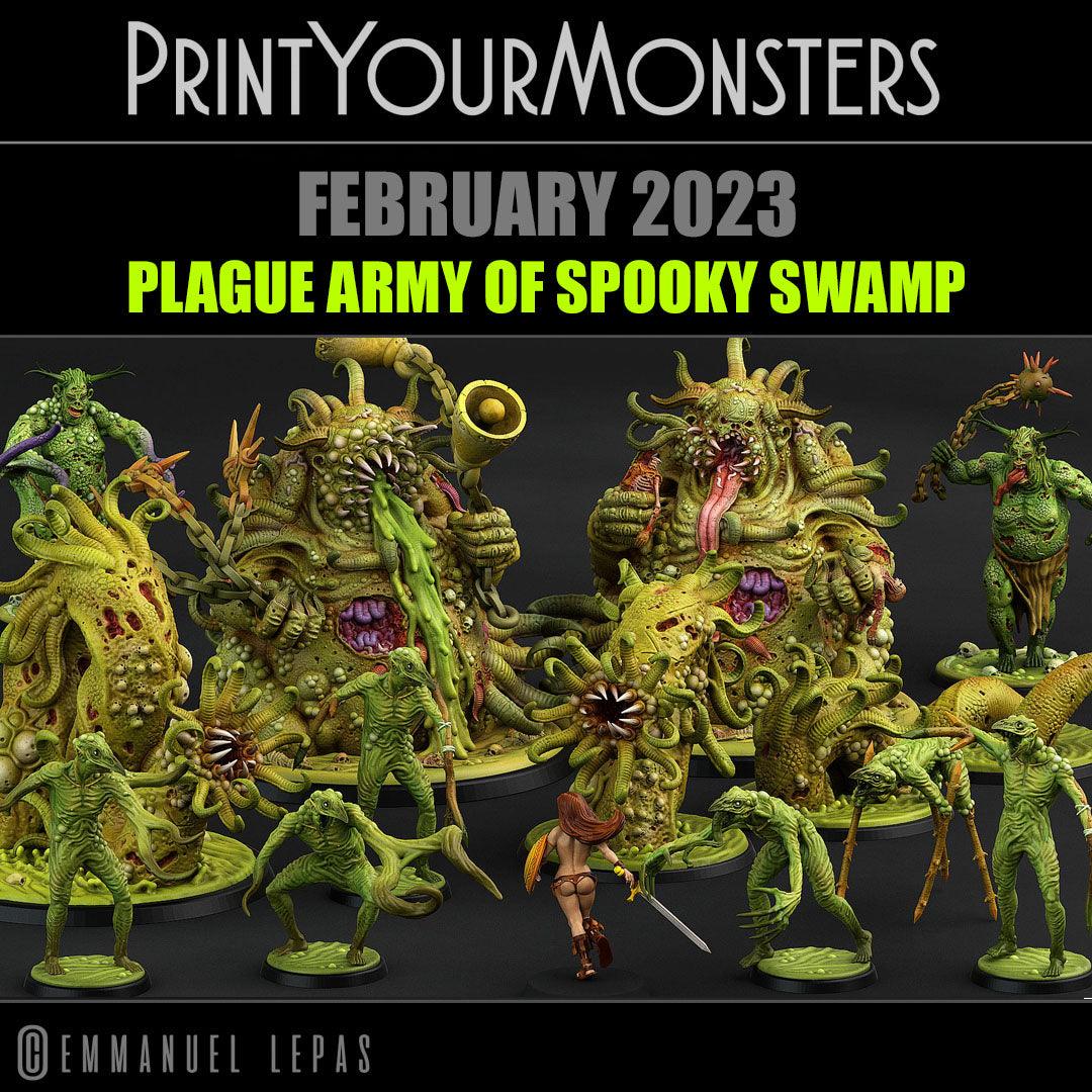 Plague Army Guardians – 28mm/32mm D&D Miniature Set