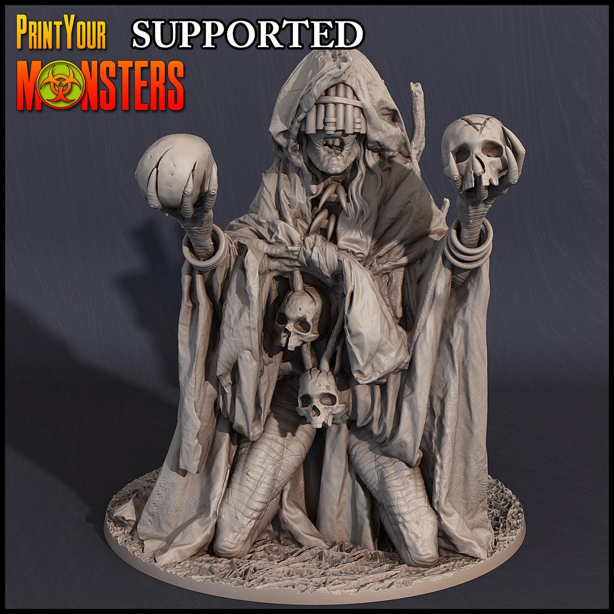 Witches Pack – 7 Witch Miniatures, 28mm/32mm D&D