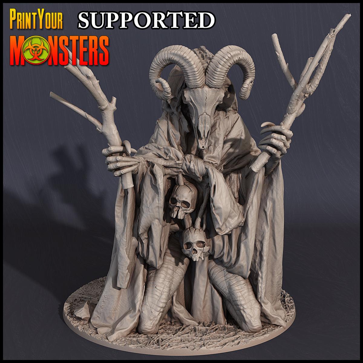 Witches Pack – 7 Witch Miniatures, 28mm/32mm D&D
