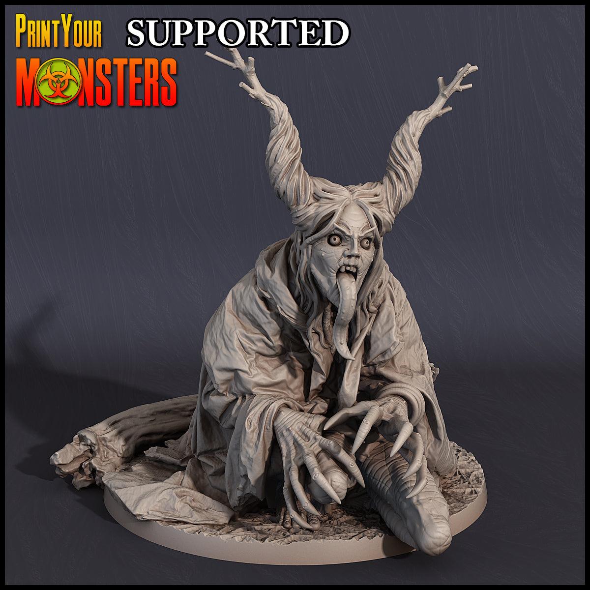 Witches Pack – 7 Witch Miniatures, 28mm/32mm D&D