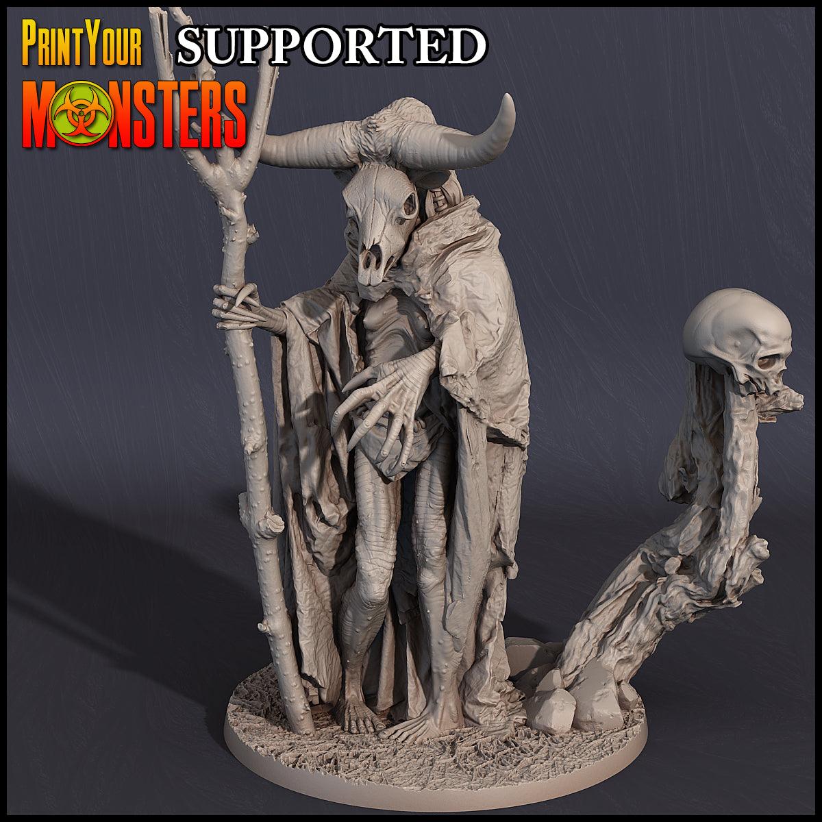 Witches Pack – 7 Witch Miniatures, 28mm/32mm D&D