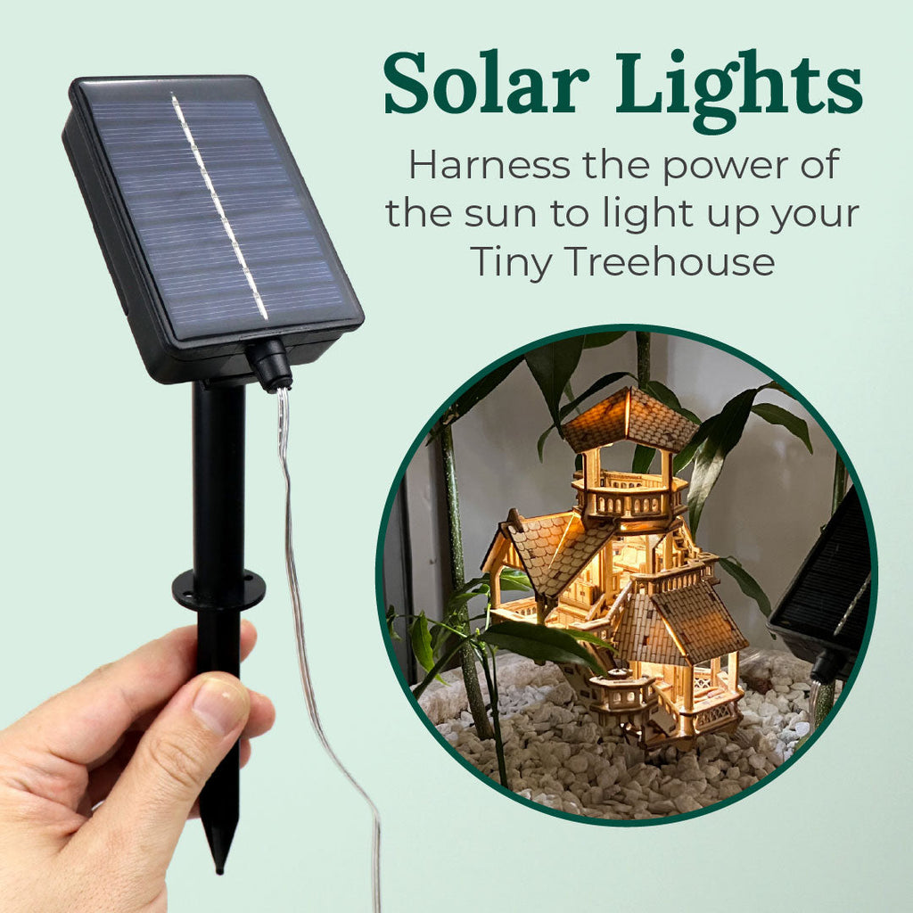 Solar LED Lights for Tiny Treehouses